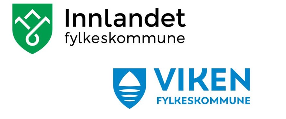 Foto: Logoer fra Innlandet og Viken fylkeskommune